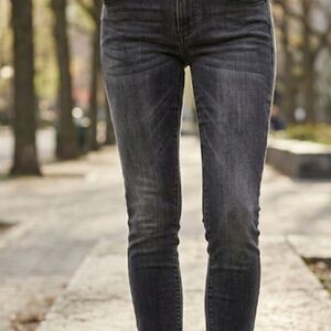 Y2K Juicy Couture Washed Black Skinny Jeans - Size 4 Indie Sleaze